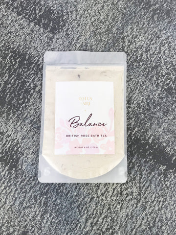 BALANCE - British Rose + Goat's Milk Bath Tea