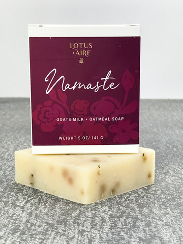 NAMASTE - Goats Milk + Oatmeal Soap Bar