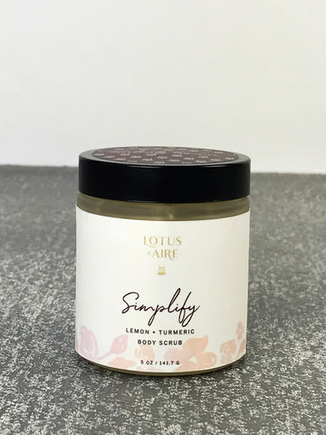 SIMPLIFY - Lemon + Turmeric Salt Scrub